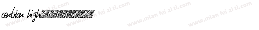 centrion high字体转换